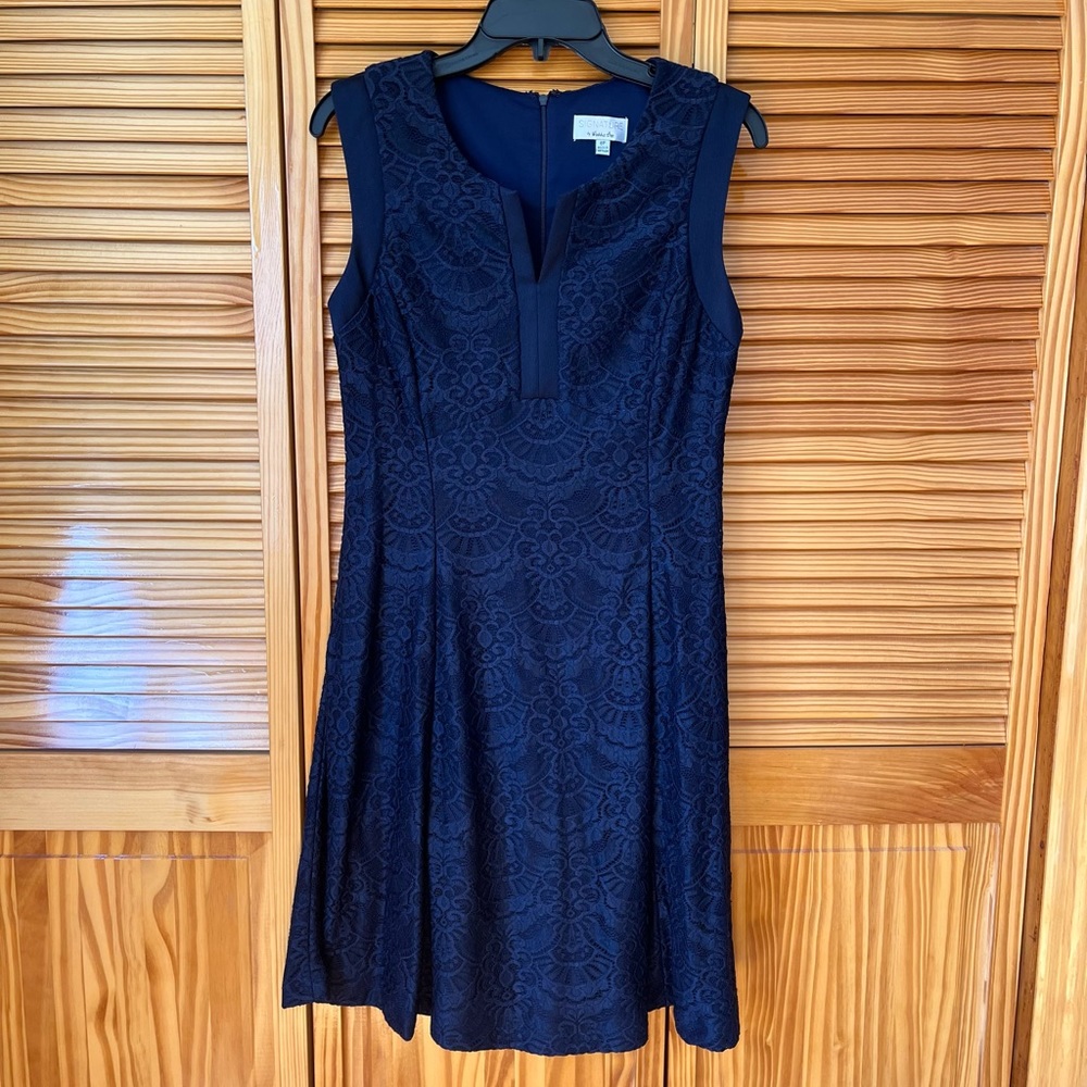 Navy blue lace Signature by Robbie Bee dress